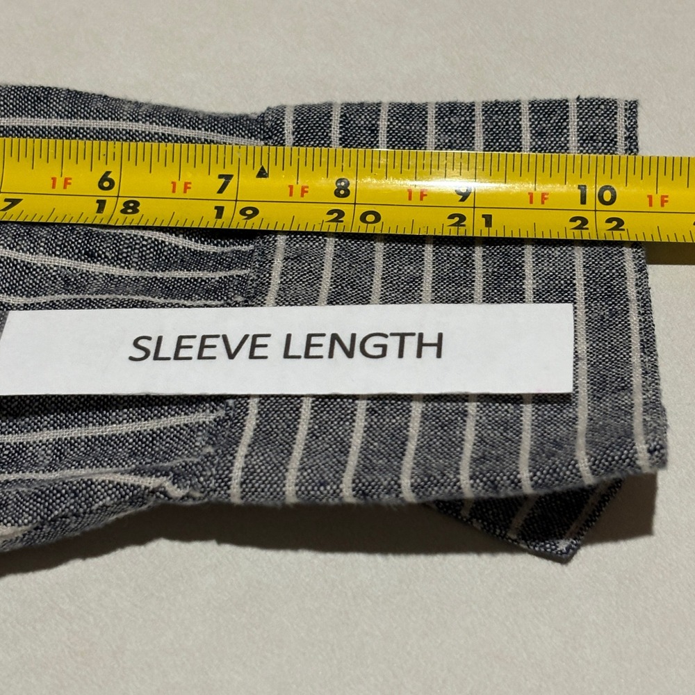 Banana Republic Women Long Sleeve Button Up Linen Blend Shirt XL Striped NWT - Picture 10 of 12